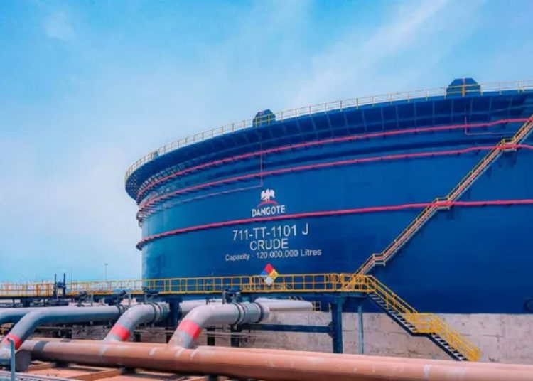 Dangote refinery confirms receiving crude oil to start production