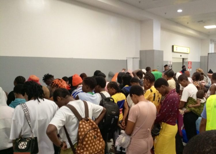 Rescued victims of human from Cote D Ivoire arrive Nigeria